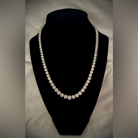 Diamond Tennis Necklace - Picture 2 of 10